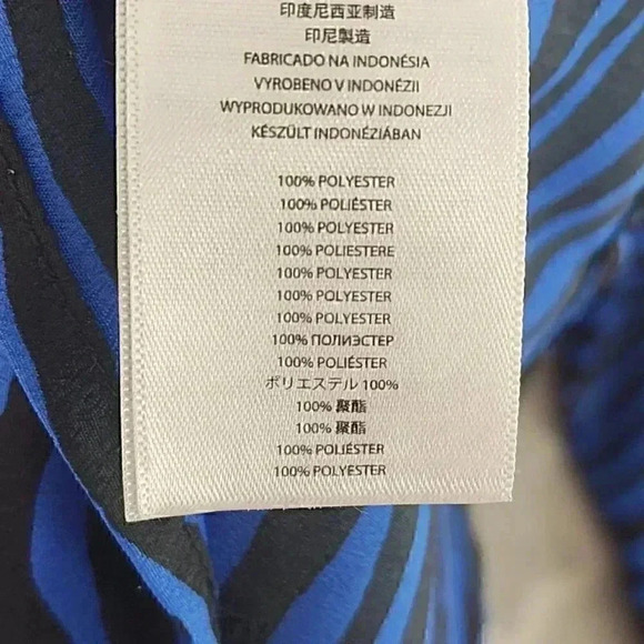 Micheal Kors Zebra Striped Full Zip Women's Long Sleeve Shirt S - Picture 6 of 8